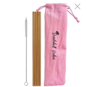 Bombshell Baker Stainless Steel Straw set